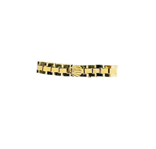 Juego Anillo + Pulsera  Baby Rolex 4 Mm Oro 10 Kilates + Obsequio