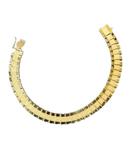 Juego De Pulsera + Aretes Baby Rolex 14k + Obsequio
