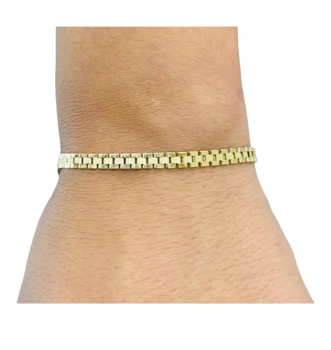 Juego De Pulsera + Aretes Baby Rolex 14k + Obsequio
