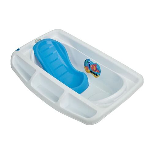 Bañera para Bebe Prinsel Perla con Base Azul.