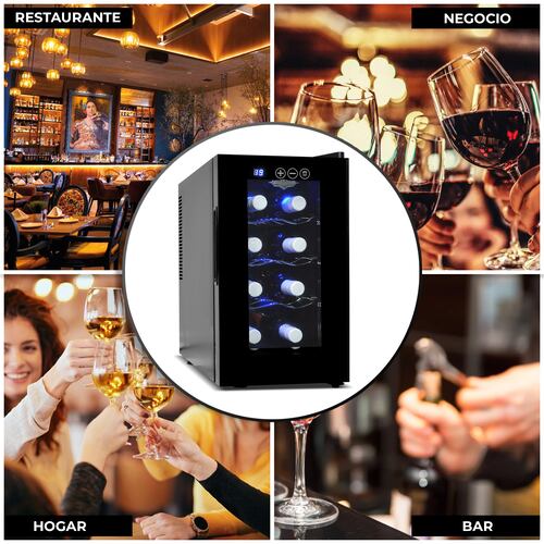 Cava Enfriador Vinos 8 Botellas Frigobar Exclusive Premium