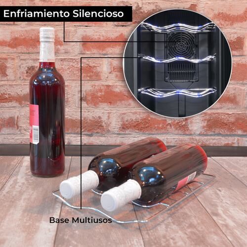 Cava Enfriador Vinos 8 Botellas Frigobar Exclusive Premium