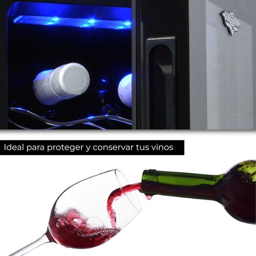 Cava Enfriador Vinos 8 Botellas Frigobar Exclusive Premium