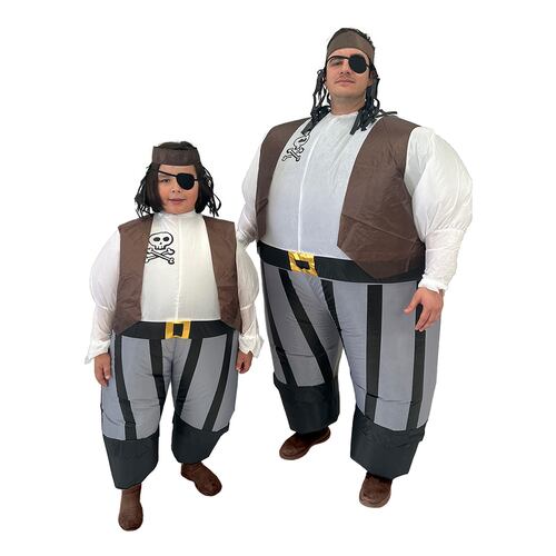 Disfraz Inflable pirata pirate bucanero halloween toda ocasión 2 tallas disponibles.