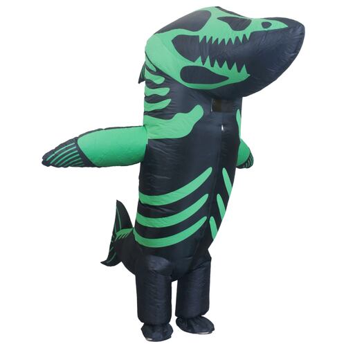 Disfraz Inflable De Halloween Shark Tiburón Premium Toda Ocasión - 2 Tallas Disponibles.