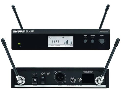 Sistema Inalámbrico SHURE Blx14r P/guitarra/bajo Rece P/rack.