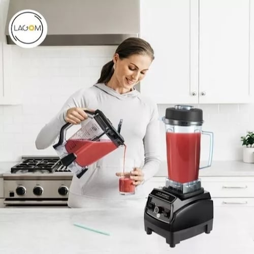 Licuadora Para Cocina Lagom Vaso Irrompible De 2l Bpa Tapa Antiderrame 1350w Negro .