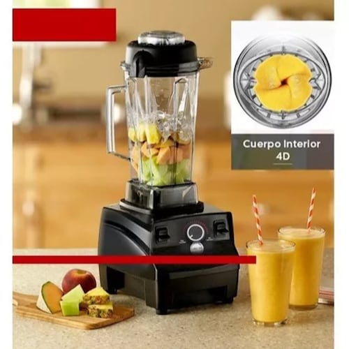 Licuadora Para Cocina Lagom Vaso Irrompible De 2l Bpa Tapa Antiderrame 1350w Negro .