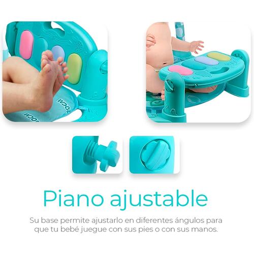 Gimnasio para Bebe Fitness Play Piano 804-A Tiburon Azul.