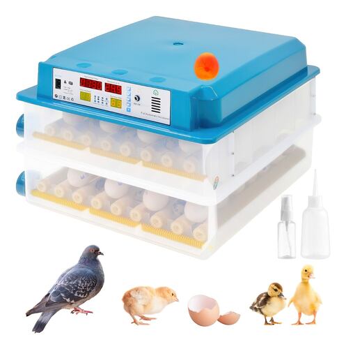 Incubadora Automatica Huevos 120 Aves Pollos Ovoscopio