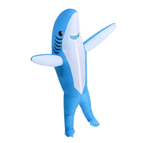 Disfraz inflable tiburón alegre happy shark Halloween toda ocasión.