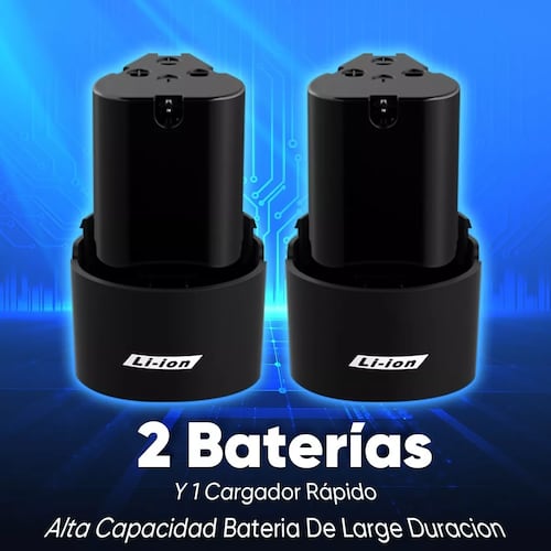 Pistola De Impacto Llave Eléctrica Inalámbrica Y 2 Baterías