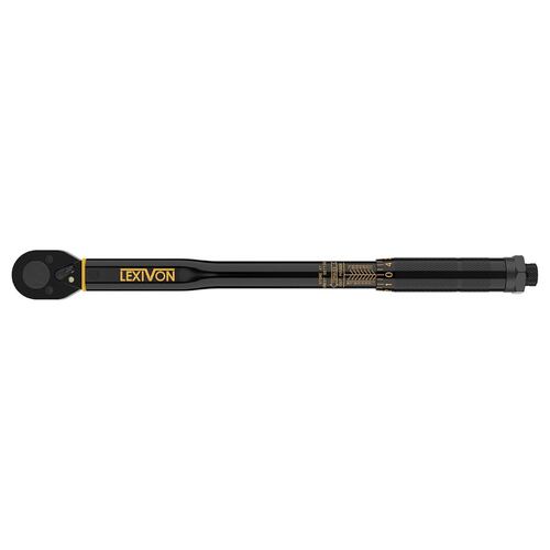 Llave dinamométrica torque 3/8" LEXIVON 13.6-108.5 Nm. 10-80 pies/libres