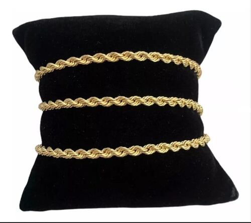 Cadena Torsal 65 Cm X 5 Cm Oro 10k + Obsequio