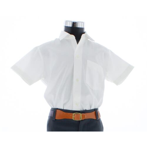 Camisa De Vestir Niño Color Blanco Manga Corta 3627 Escolar 2 A 14 Años.