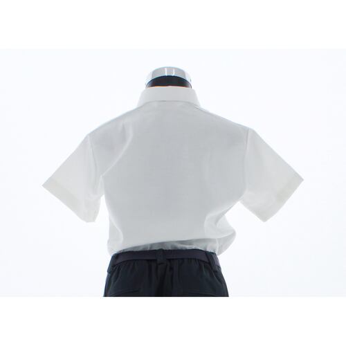 Camisa De Vestir Niño Color Blanco Manga Corta 3627 Escolar 2 A 14 Años.