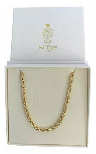 Cadena Torzal 55 cm X 4 mm Oro 14k + Obsequio