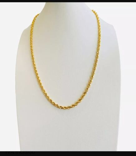 Cadena Torzal 50 cm Por 4 Mm Oro 10K + Obsequio