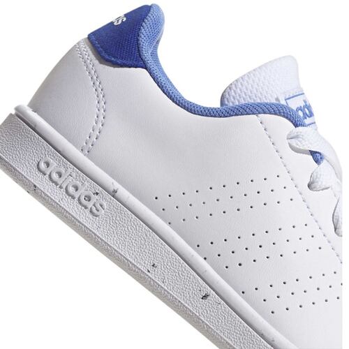 Tenis Casual Adidas Advantage K Blanco/Azul Unisex H03160.