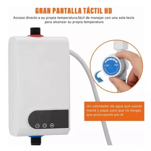 Calentador De Paso Instantaneo, Boiler De Paso Set Con Ducha