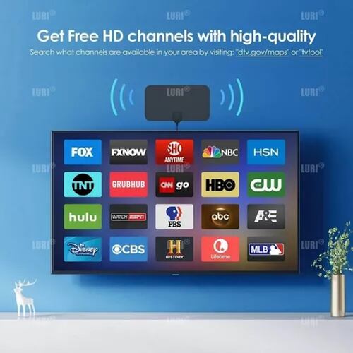Antena De Tv Digital Hd 1080p Para Interiores Portátil Atsc