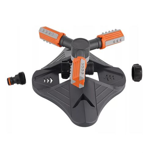Aspersores Riego Jardín Giratorio Automático Inteligente 360 Negro/Naranja