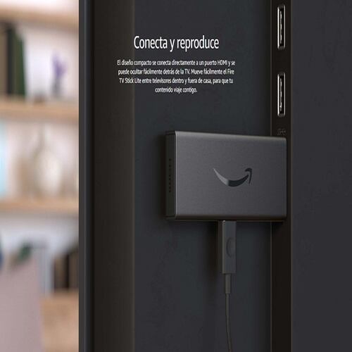 Fire tv stick lite incluye funda de silicona para control remoto.