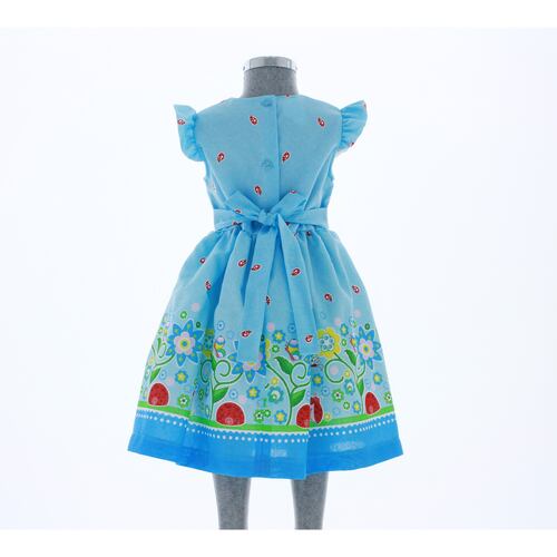 Vestido Niña Azul Catarinas 1 a 8 años 3539.