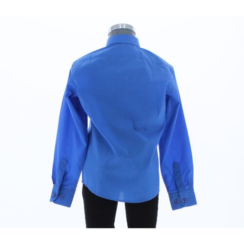 Camisa De Vestir Niño Color Azul Manga Larga 3540 2 A 18 Años