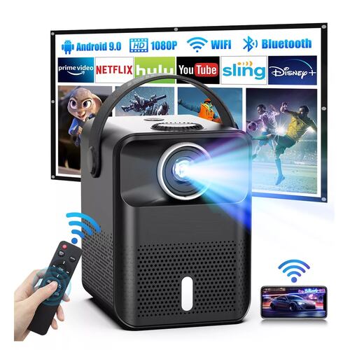 Proyector Wifi Para Celular Android, iPhone De 1080p 5000lm