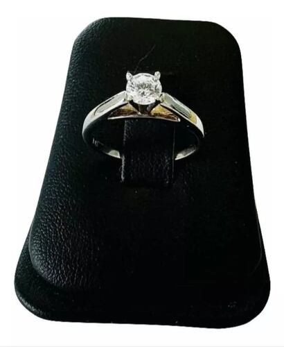 Anillo Compromiso Zirconia 5 Mm Oro 14K + Obsequio