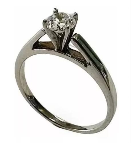 Anillo Compromiso Zirconia 5 Mm Oro 14K + Obsequio