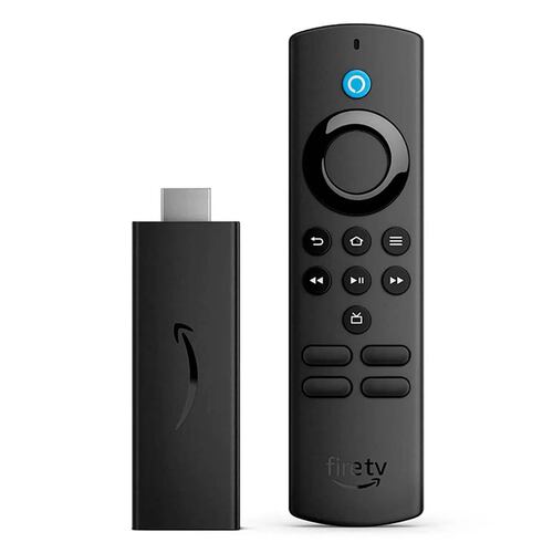 Fire tv stick lite incluye funda de silicona para control remoto.