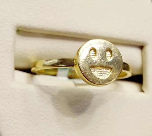 Anillo Carita Feliz Oro 10K. + Obsequio