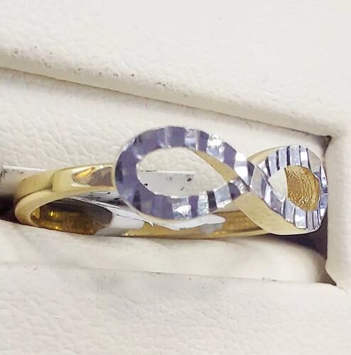 Anillo Infinito Diamantado Oro 14K. + Obsequio