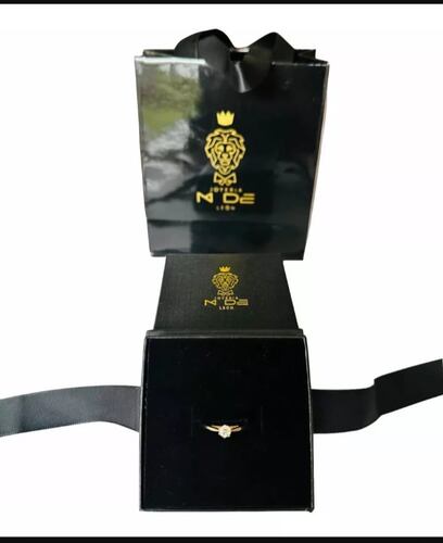 Anillo Compromiso Oro 14 K Diamante Natural 