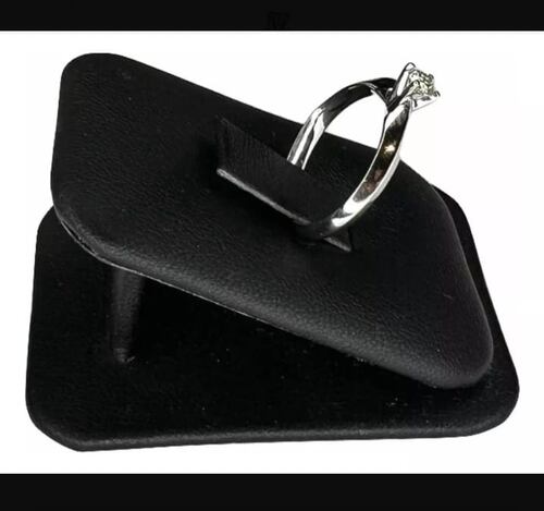 Anillo Compromiso Oro Blanco 14K Diamante Natural
