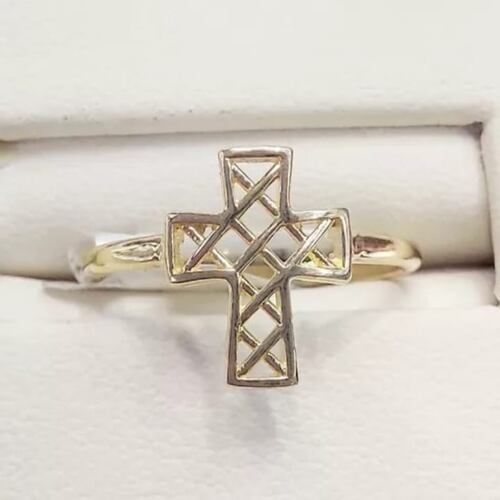 Anillo Cruz Red Oro 14 K. + Obsequio