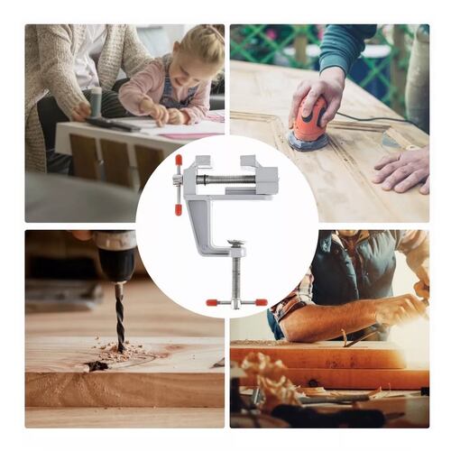 Tornillo De Banco Mini Con Base Fija Profesional Platedo