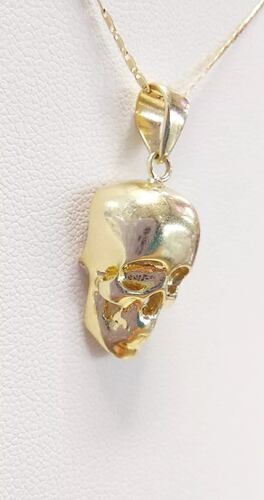 Dije Calavera Oro 10K. + Obsequio