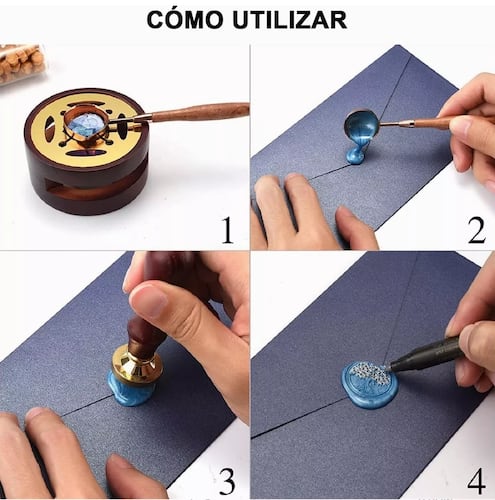 Pastillas De Cera De Sellado De 24 Color Para Sellos 619 Pcs Multicolor 