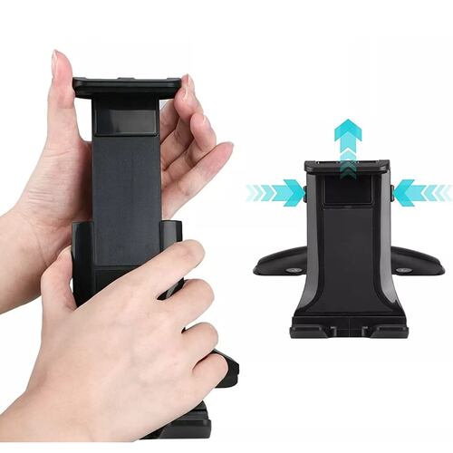 Soporte Base Celular Y Tablet Auto Hasta 10.5 Universal  Negro