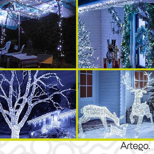 Luces de navidad 500 led serie JUMBO SIZE interior exterior jardín fachada Decoración Navidad eventos bodas LED christmas string lights con temporizador Artego.