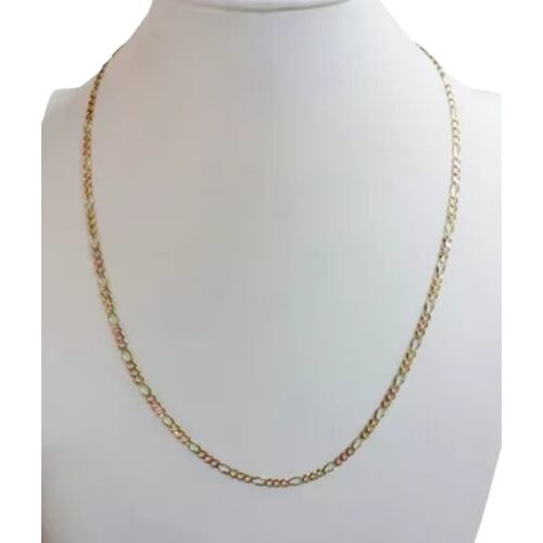 Cadena Cartier 2 Oros 14K. + Obsequio.