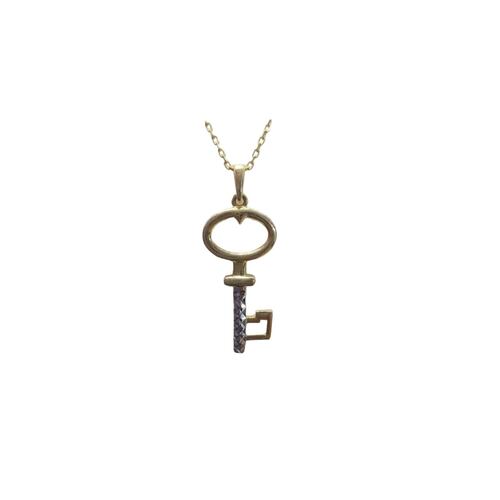 Gargantilla Llave Oro 14 K. + Obsequio