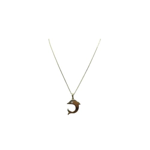 Gargantilla Delfin Oro De 14 K. + Obsequio