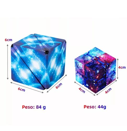 Cubo Infinito Formas Anti Estres Relajación Puzzle Cielo Estrellado