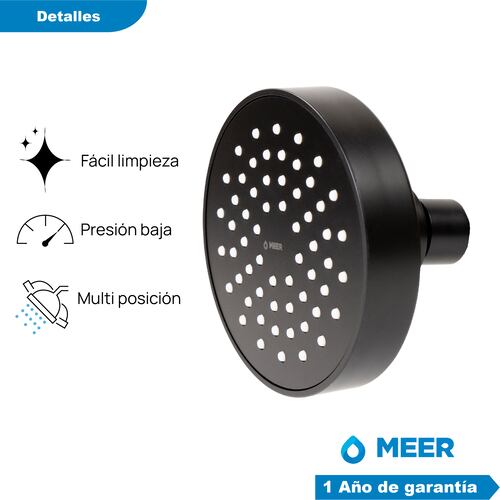 CNX Regadera para Baño con Brazo y Chapetón de Acero Inoxidable Incluidos.