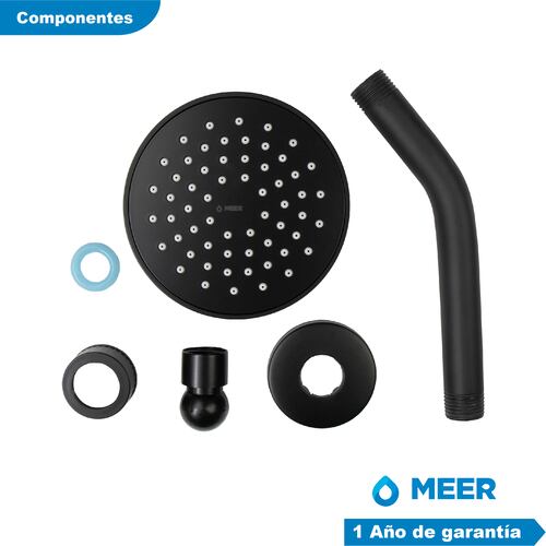 CNX Regadera para Baño con Brazo y Chapetón de Acero Inoxidable Incluidos.