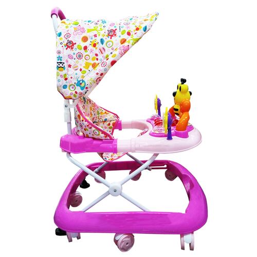Andadera para Bebe Abeja con Toldo Babytek BH882 Rosa/Fiusha
